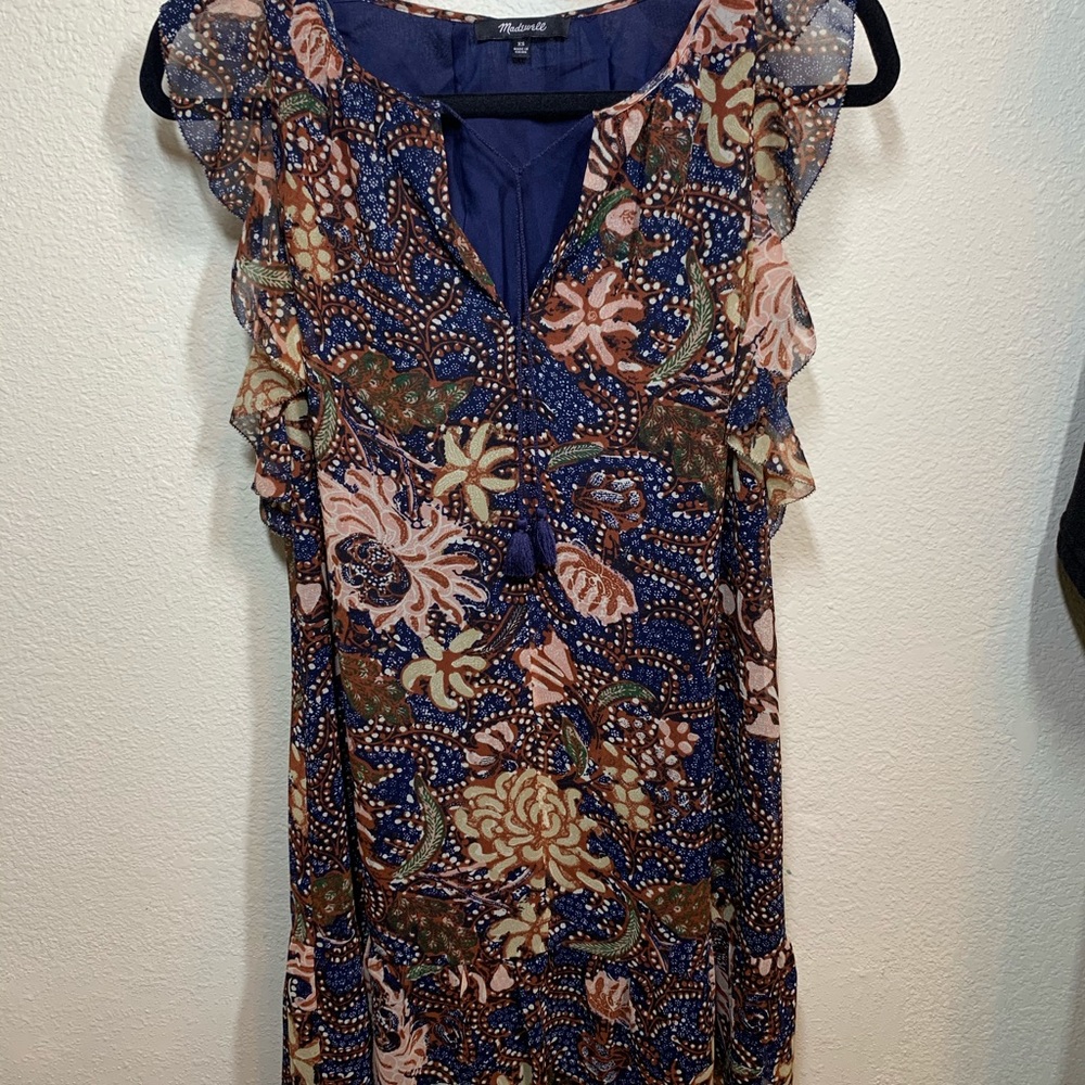 [ Madewell ] Chrysanthemum Ruffle Dress - Picture 6 of 8